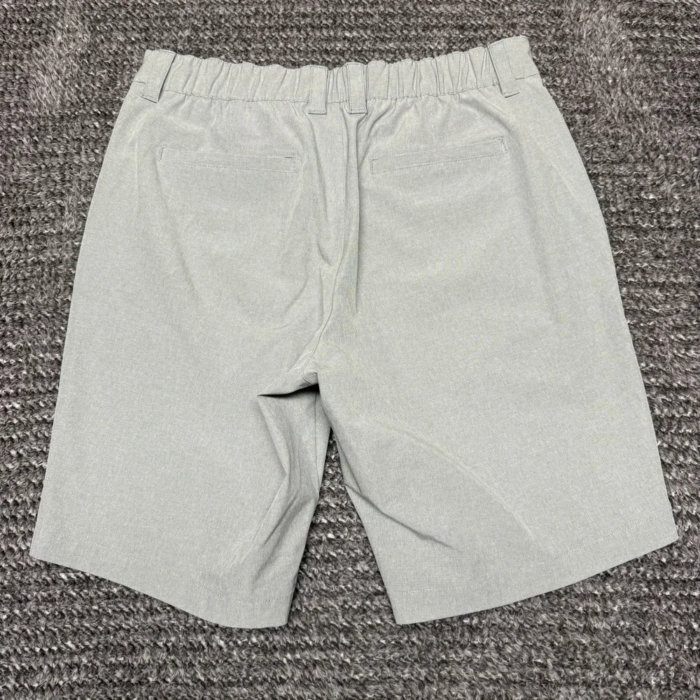 Banana Republic Mens‎ Shorts 32 Light Gray Elastic Waist Stretch Performance